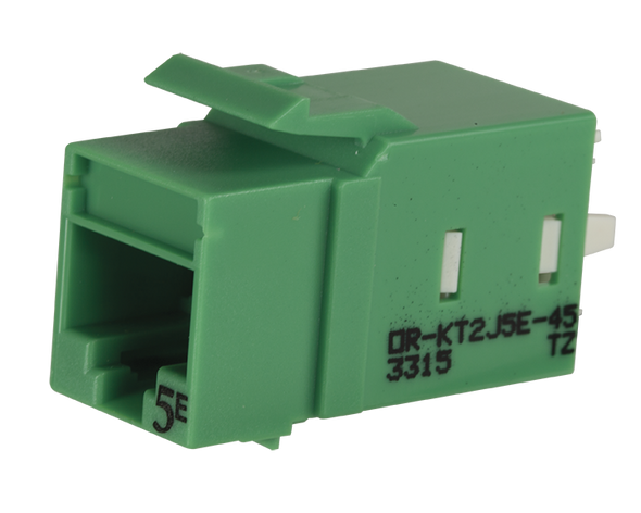 KT2 KEYSTONE CAT5E JACK GREEN - KT2J5E-45 {Qty. 20, $13.60/ea.}