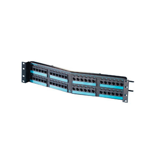 48PORT,ANGL PNL,C6/110,Black - PHA66U48