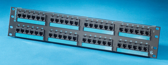 48PORT,PNL,C6/110,Flat,Black - PHD66U48