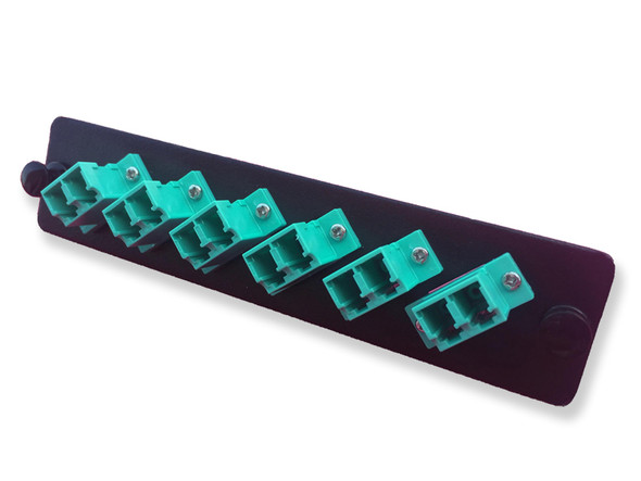 FIBER OPTIC PANEL LC 6P DUPLEX MM OM3 AQUA FIBER OPTIC PANEL LC 6P DUPLEX MM OM3 AQUA