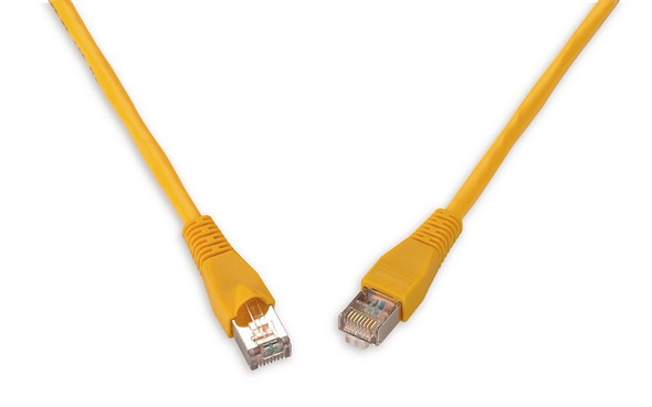 Cat 6A F/UTP 28 AWG Yellow Snag-Proof Boot, 7 FT. - C6AS-328YE-7FB