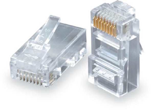 RJ11 6P/6W Plug for 28 AWG Flat Cable - 100 Pack - KRJ12/100