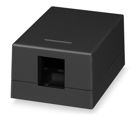 1-Port Surface Mount Box Black Color - SMKL-1-BK {Qty. 10, $2.01/ea.}