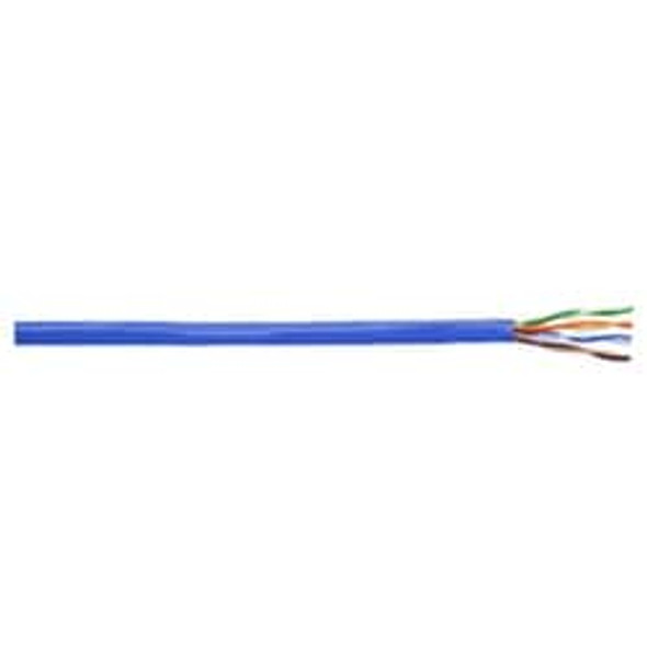 Riser UTP Copper Cable, 10Gain Category 6A, 4-Pair, 22 AWG, Solid Annealed Bare Copper Conductor, PO/PVC, Black Jacket, 1000 FT. Reel 6A-272-EA