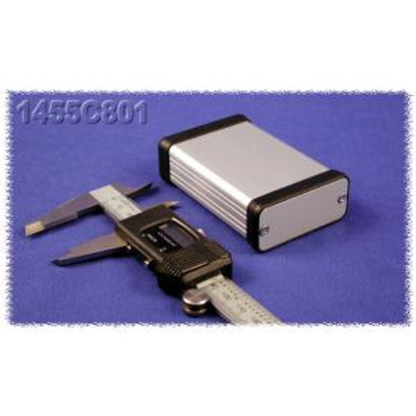 Hammond Manufacturing 1455C801 extruded aluminum enclosure w/ metal end panels