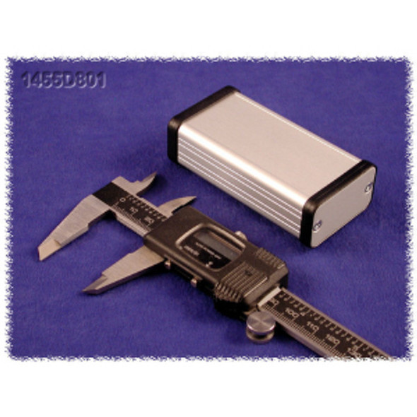 Hammond Manufacturing 1455D801 extruded aluminum enclosure w/ metal end panels