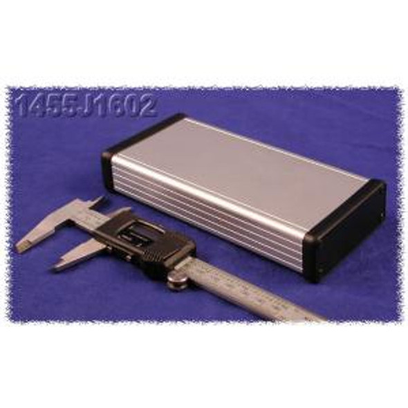 Hammond Manufacturing 1455J1602 extruded aluminum enclosure w/ plastic end panels