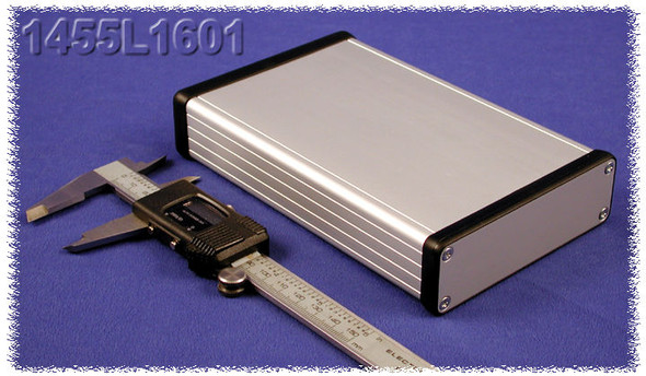 Hammond Manufacturing 1455L1601 extruded aluminum enclosure w/ metal end panels