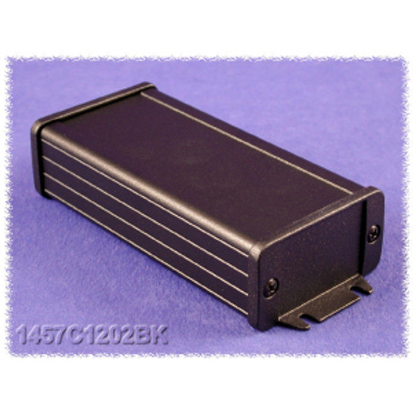 Hammond Manufacturing 1457C1202BK Sloped Aluminum Console Enclosure