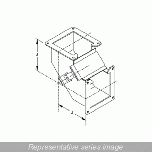 Hammond Manufacturing 1485B9P 90 Degree Elbow Inside Opening