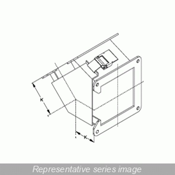 Hammond Manufacturing 1485D4N 45 Degree Elbow Top Opening