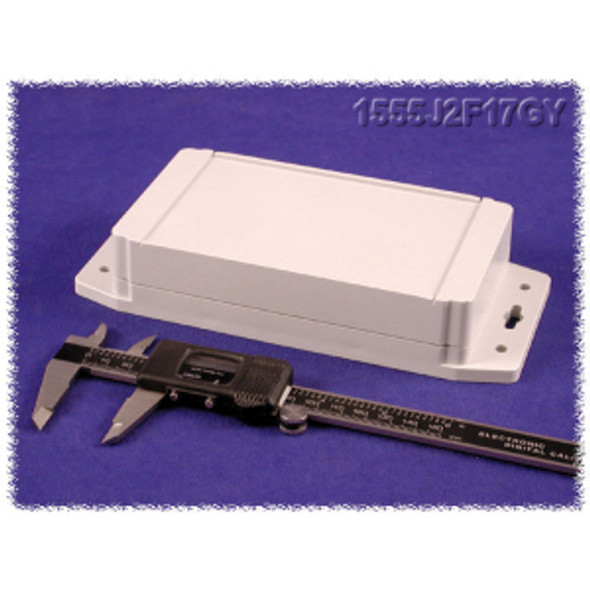 Hammond Manufacturing 1555JF17GY RAL7035 grey watertight plastic enclosure, flange