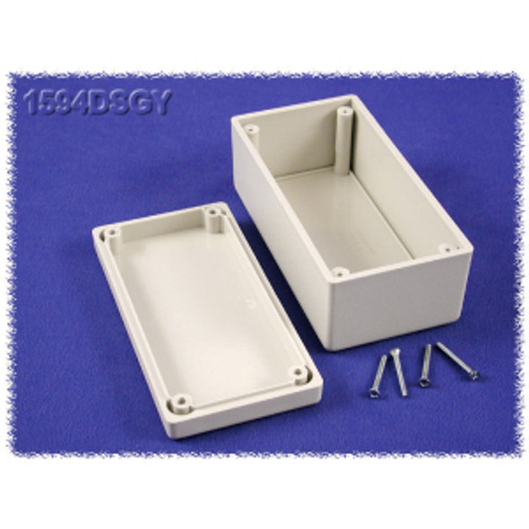 Hammond Manufacturing 1594DSGY enclosure - plastic