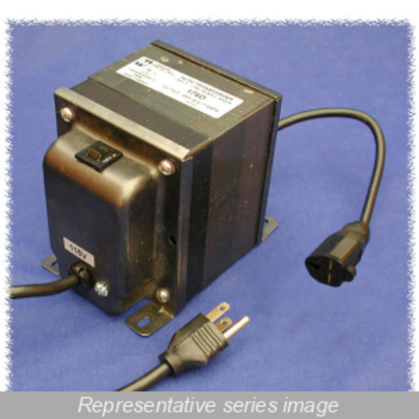 Hammond Manufacturing 176A Autotransformer, plug-in,  115VAC, 50/60 Hz to 230VAC, 100VA, 176 Series