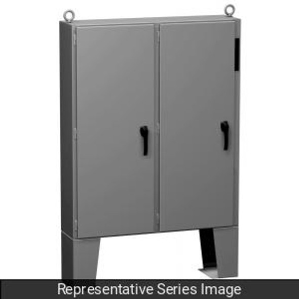 Hammond Manufacturing 2UD726218FFTC Type 12 Mild Steel Two Door Floormount Disconnect Enclosure