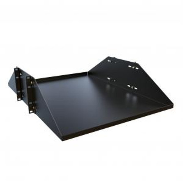 Hammond Manufacturing DNRMU1924BK1 3U Two Post Mounting Deep Channel Solid Shelf