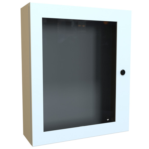 Hammond Manufacturing EN4SD24206WLG Type 4 Hinge Door Mild Steel Wallmount Window Enclosure