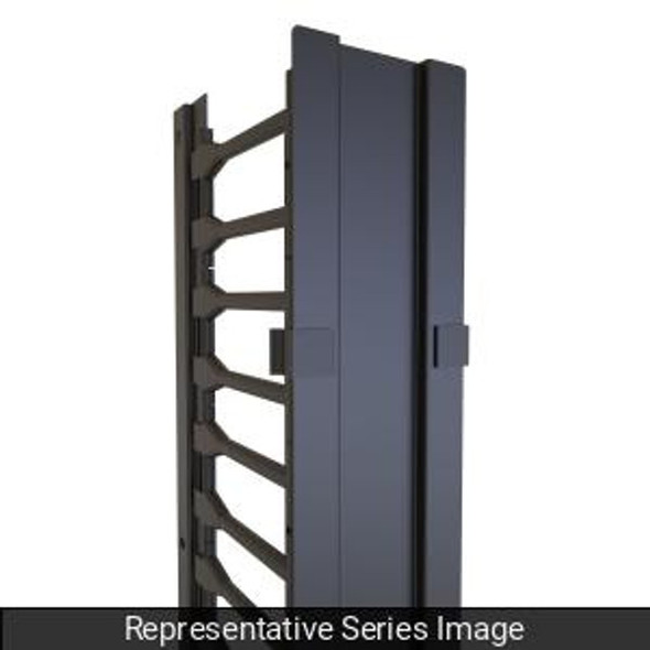 Hammond Manufacturing H1VFMC3048UBK Vertical Finger Cable Manager