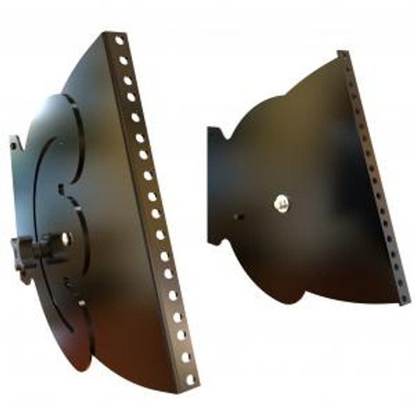 Hammond Manufacturing HLP6UR 6U Round Hole Punched Rotating Mounting Rails