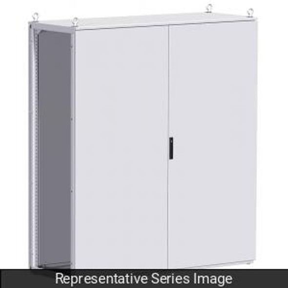 Hammond Manufacturing HMET22126 Type 12 Mild Steel Two Door Modular Freestanding Enclosure