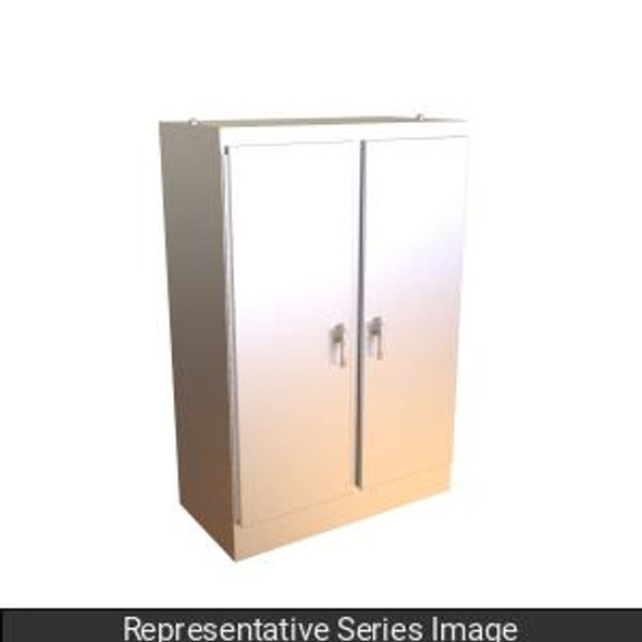 Hammond Manufacturing HN4FS726036SS Type 4X Stainless Steel Two Door Freestanding Enclosure
