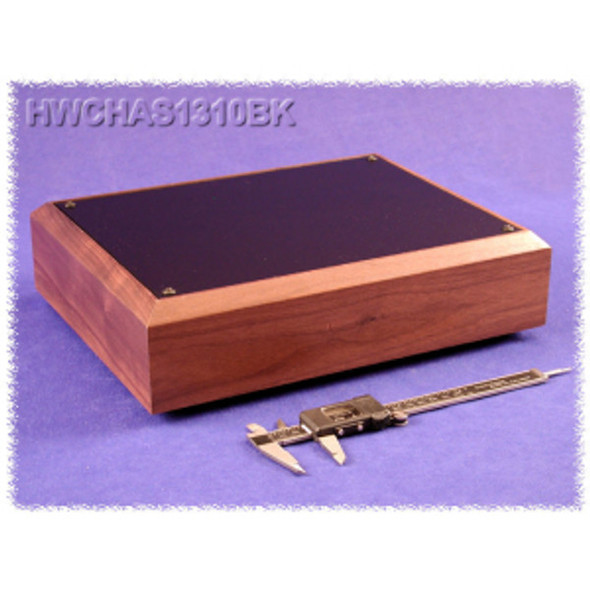Hammond Manufacturing HWCHAS1310BK Real Walnut Chassis Enclosure