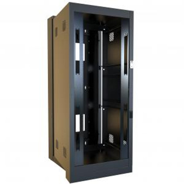 Hammond Manufacturing HWF3036U36BK 36U Swing-Out Sectional Floor & Wall Mount Rack Cabinet