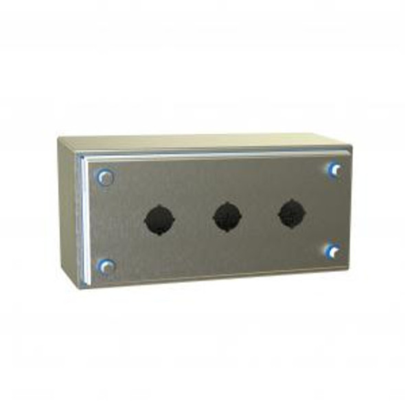Hammond Manufacturing HYMPB3SS Hygienic Type 4X Stainless Steel Pushbutton Enclosure