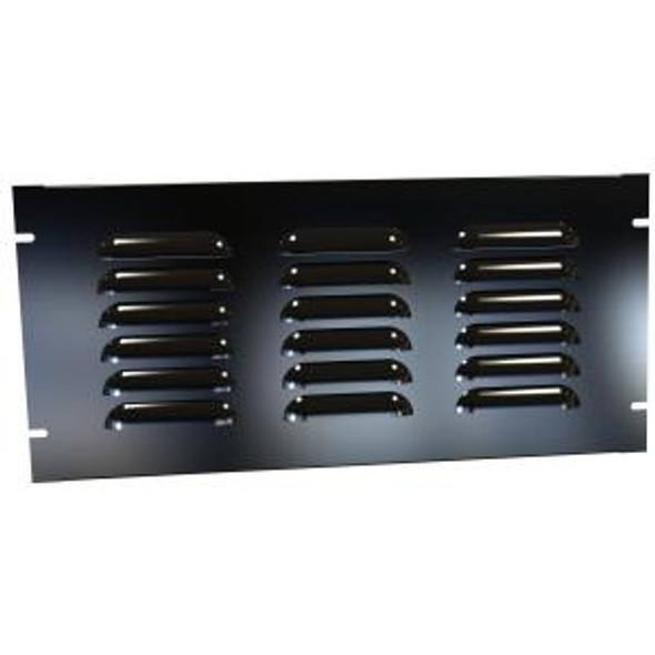 Hammond Manufacturing PVLL19008BK2 5U Louvered Steel Rack Panel