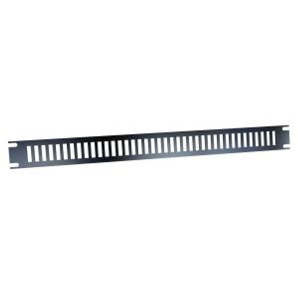 Hammond Manufacturing PVSA19001BK2 1U Slotted Aluminum Rack Panel