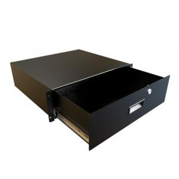 Hammond Manufacturing RDRW1900516BK1 Rack Mount Locking Storage Drawer