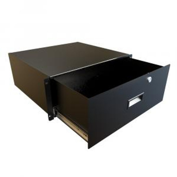 Hammond Manufacturing RDRW1900716BK1 Rack Mount Locking Storage Drawer