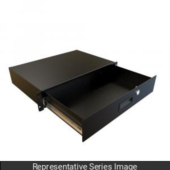 Hammond Manufacturing RDRW1900822LG1 Rack Mount Locking Storage Drawer