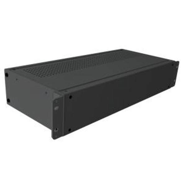Hammond Manufacturing RMCV19038BK1 rackmount / desktop instrument enclosure, vented 17x8x3.5
