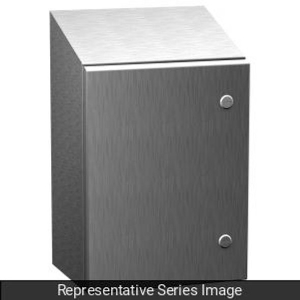Hammond Manufacturing ST201612SS Type 4X Stainless Steel Sloped Top Wallmount Enclosure