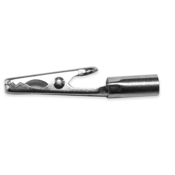 Mueller BU-30TBO Miniature Alligator Clip, Steel, 6-32 Threaded Barrel