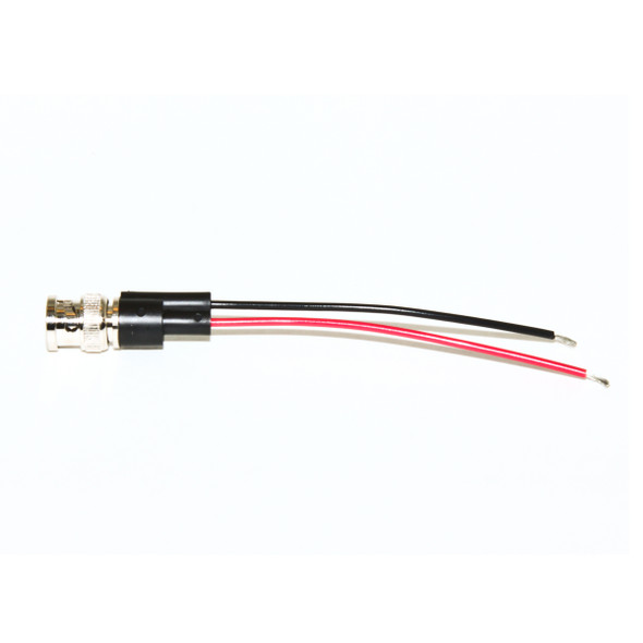 Mueller BU-5100-A-4-0 Test Lead: BNC Male Breakout to Tinned End Wires, 4" Min.