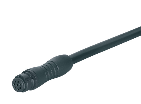 Binder 77-7406-0000-50004-0200 Snap-In IP67 Female cable connector, Contacts: 4, unshielded, moulded on the cable, IP67, PUR, black, 4 x 0.25 mm², 2 m | American Cable Assemblies