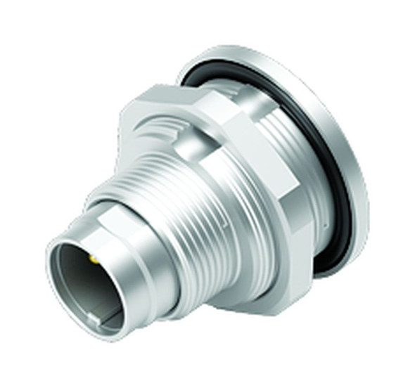 Binder 09-0407-80-03 M9 IP67 Male panel mount connector, Contacts: 3, unshielded, solder, IP67, front fastened | American Cable Assemblies