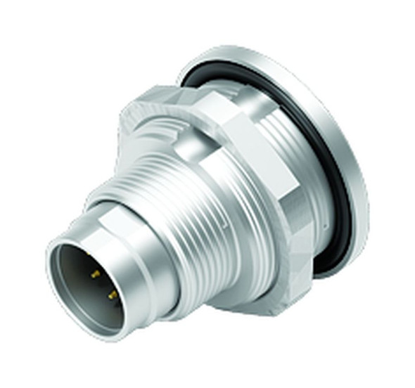 Binder 09-0427-80-08 M9 IP67 Male panel mount connector, Contacts: 8, unshielded, solder, IP67, front fastened | American Cable Assemblies