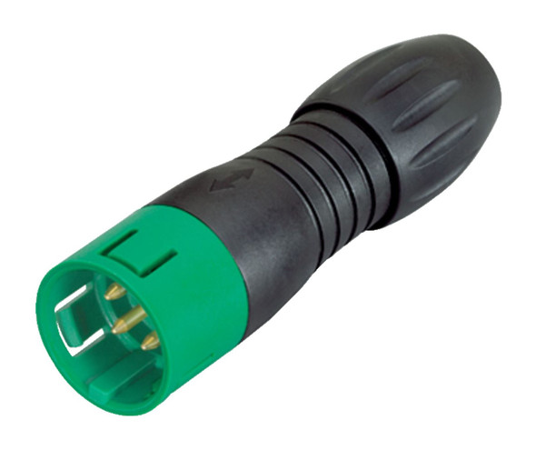 Binder 99-9133-72-12 Snap-In IP67 Male cable connector, Contacts: 12, 6.0-8.0 mm, unshielded, solder, IP67, VDE | American Cable Assemblies