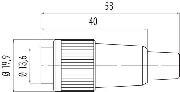 Binder 99-0657-02-16 Bayonet Male cable connector, Contacts: 16, 6.0-8.0 mm, unshielded, solder, IP40