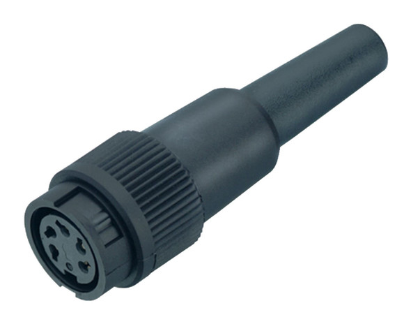 Binder 99-0614-00-05 Bayonet Female cable connector, Contacts: 5, 3.0-6.0 mm, unshielded, solder, IP40 | American Cable Assemblies