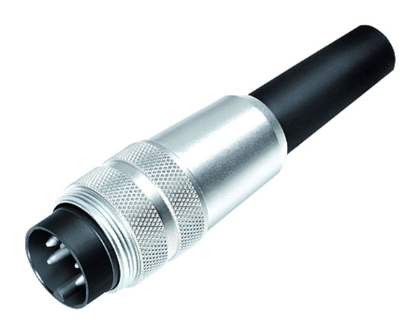 Binder 09-0301-00-02 M16 IP40 Male cable connector, Contacts: 2 (02-a), 3.0-6.0 mm, unshielded, solder, IP40 | American Cable Assemblies