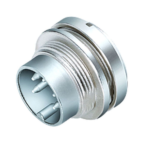 Binder 09-0327-00-07 M16 IP40 Male panel mount connector, Contacts: 7 (07-a), unshielded, solder, IP40 | American Cable Assemblies