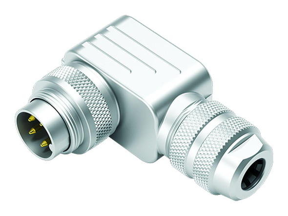 Binder 99-5601-75-02 M16 IP67 Male angled connector, Contacts: 2 (02-a), 6.0-8.0 mm, shieldable, solder, IP67, UL | American Cable Assemblies