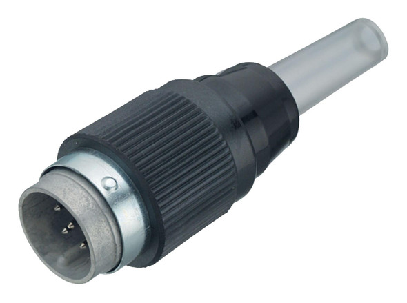 Binder 09-0063-00-07 Bayonet Male cable connector, Contacts: 7, 5.0-8.0 mm, shieldable, solder, IP40 | American Cable Assemblies