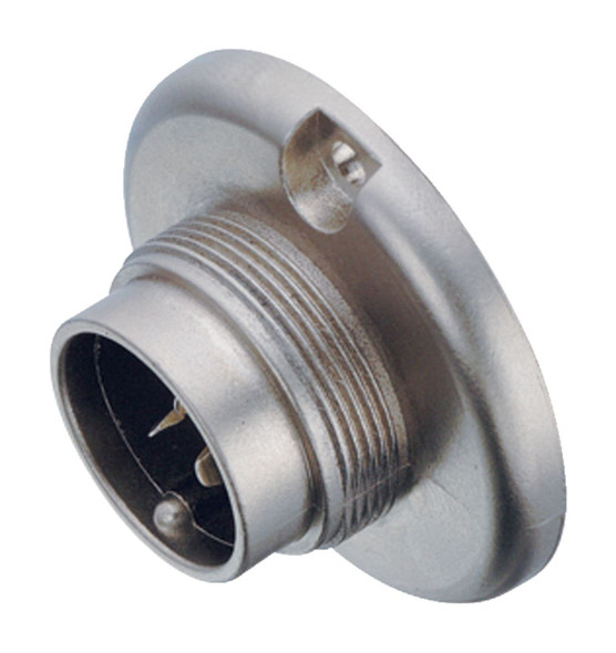 Binder 09-0035-00-03 M25 Male panel mount connector, Contacts: 3, shieldable, solder, IP40 | American Cable Assemblies