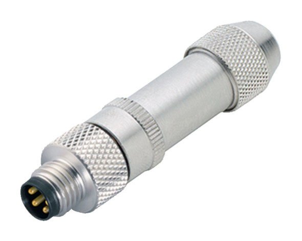 Binder 99-3361-00-03 M8 Male cable connector, Contacts: 3, 3.5-5.0 mm, shieldable, solder, IP67, UL | American Cable Assemblies