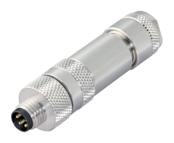 Binder 99-3363-100-04 M8 Male cable connector, Contacts: 4, 4.0-5.5 mm, shieldable, screw clamp, IP67, UL | American Cable Assemblies